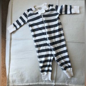 Hanna Andersson striped sleeper. NWOT